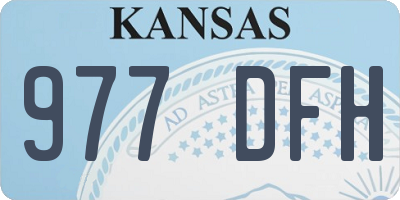 KS license plate 977DFH
