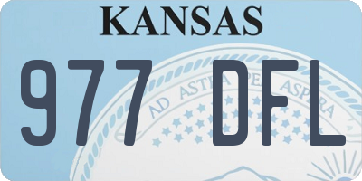 KS license plate 977DFL