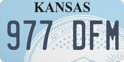 KS license plate 977DFM