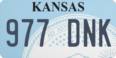KS license plate 977DNK