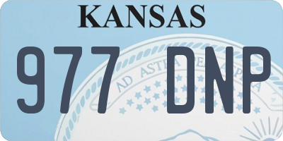 KS license plate 977DNP