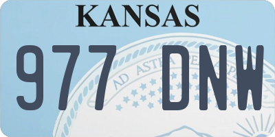 KS license plate 977DNW