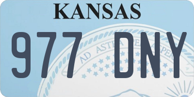 KS license plate 977DNY
