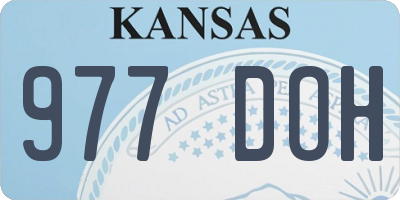 KS license plate 977DOH