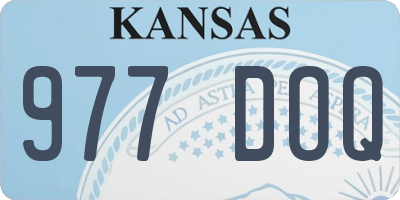 KS license plate 977DOQ