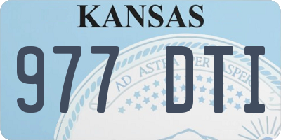 KS license plate 977DTI
