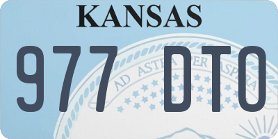 KS license plate 977DTO