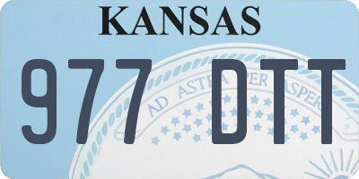 KS license plate 977DTT