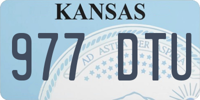 KS license plate 977DTU