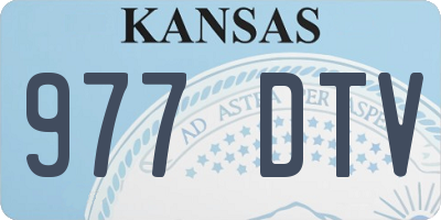 KS license plate 977DTV