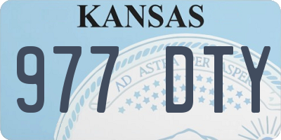 KS license plate 977DTY