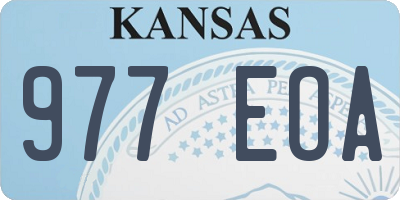 KS license plate 977EOA