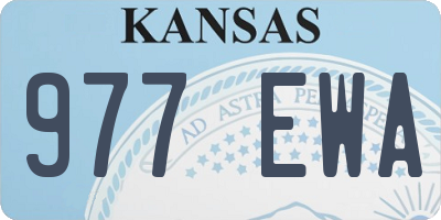 KS license plate 977EWA