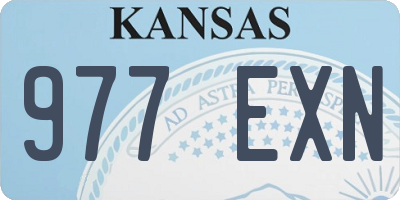 KS license plate 977EXN