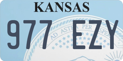 KS license plate 977EZY