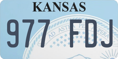 KS license plate 977FDJ