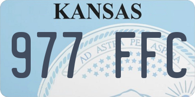 KS license plate 977FFC