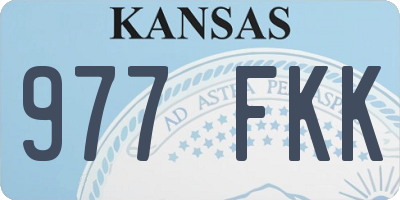 KS license plate 977FKK