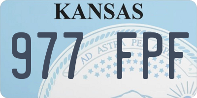 KS license plate 977FPF