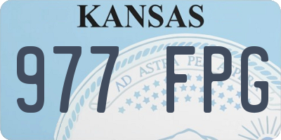 KS license plate 977FPG