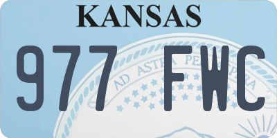 KS license plate 977FWC