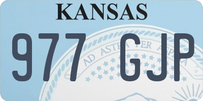 KS license plate 977GJP