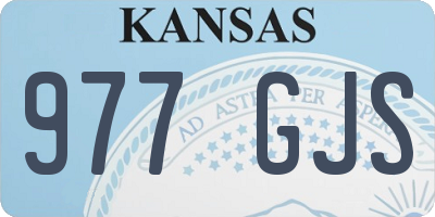 KS license plate 977GJS