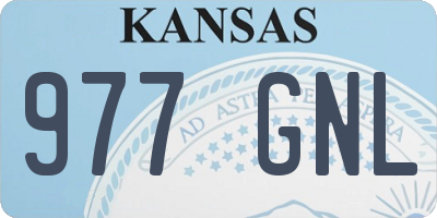 KS license plate 977GNL