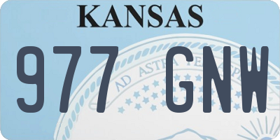 KS license plate 977GNW