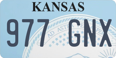 KS license plate 977GNX