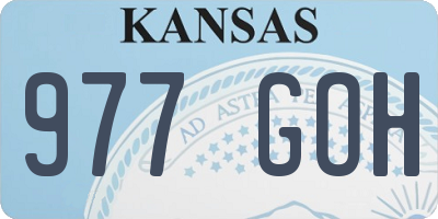 KS license plate 977GOH