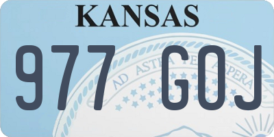 KS license plate 977GOJ