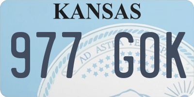 KS license plate 977GOK