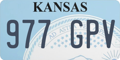 KS license plate 977GPV