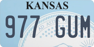 KS license plate 977GUM