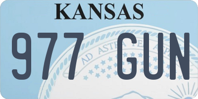 KS license plate 977GUN