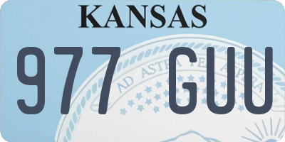 KS license plate 977GUU