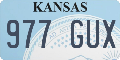 KS license plate 977GUX