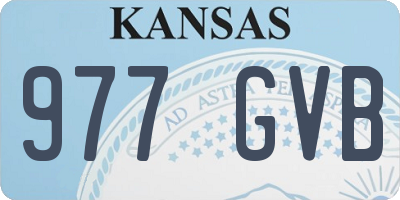 KS license plate 977GVB