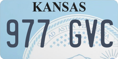 KS license plate 977GVC