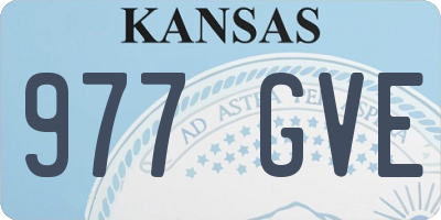KS license plate 977GVE