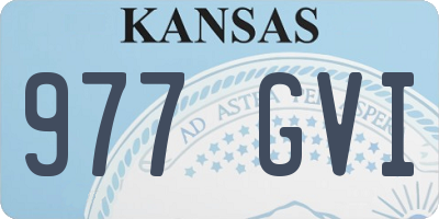 KS license plate 977GVI