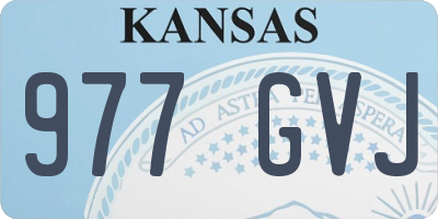 KS license plate 977GVJ