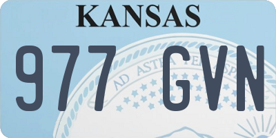 KS license plate 977GVN