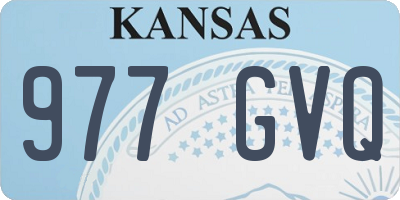 KS license plate 977GVQ