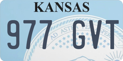 KS license plate 977GVT