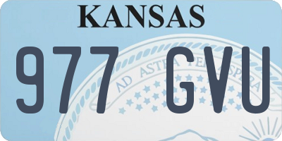 KS license plate 977GVU