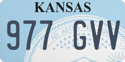 KS license plate 977GVV