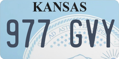 KS license plate 977GVY