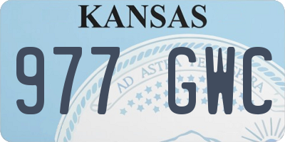 KS license plate 977GWC